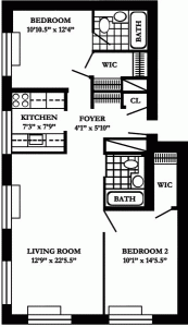 2136 2nd Ave Apt: 6B Floor Plan